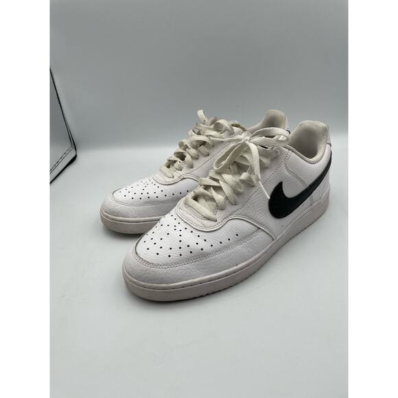 Size 9.5 - Nike Court Vision Next Nature Low White Black - Picture 5 of 9